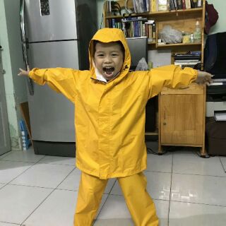 Bộ áo mưa trẻ em chống ướt khánh chi