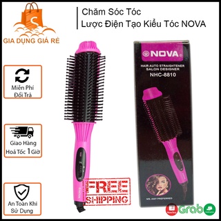 Lược điện tạo kiểu tóc đa năng nova nhc - 8810, uốn cụp, uốn xoă, dập xù phồng - bảo hành 3 tháng