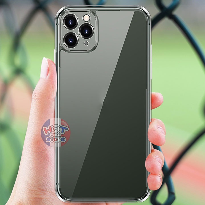 Ốp lưng kính trong suốt Likgus Crystal IP 11 Pro Max / 11 Pro / 11