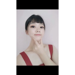 Tóc giả mái ngố thưa cao cấp - hình thật