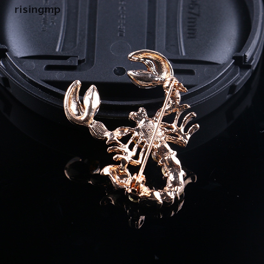 Trâm Cài Áo Hình Bọ Cạp Đính Đá Pha Lê Lấp Lánh ♨Trên đó