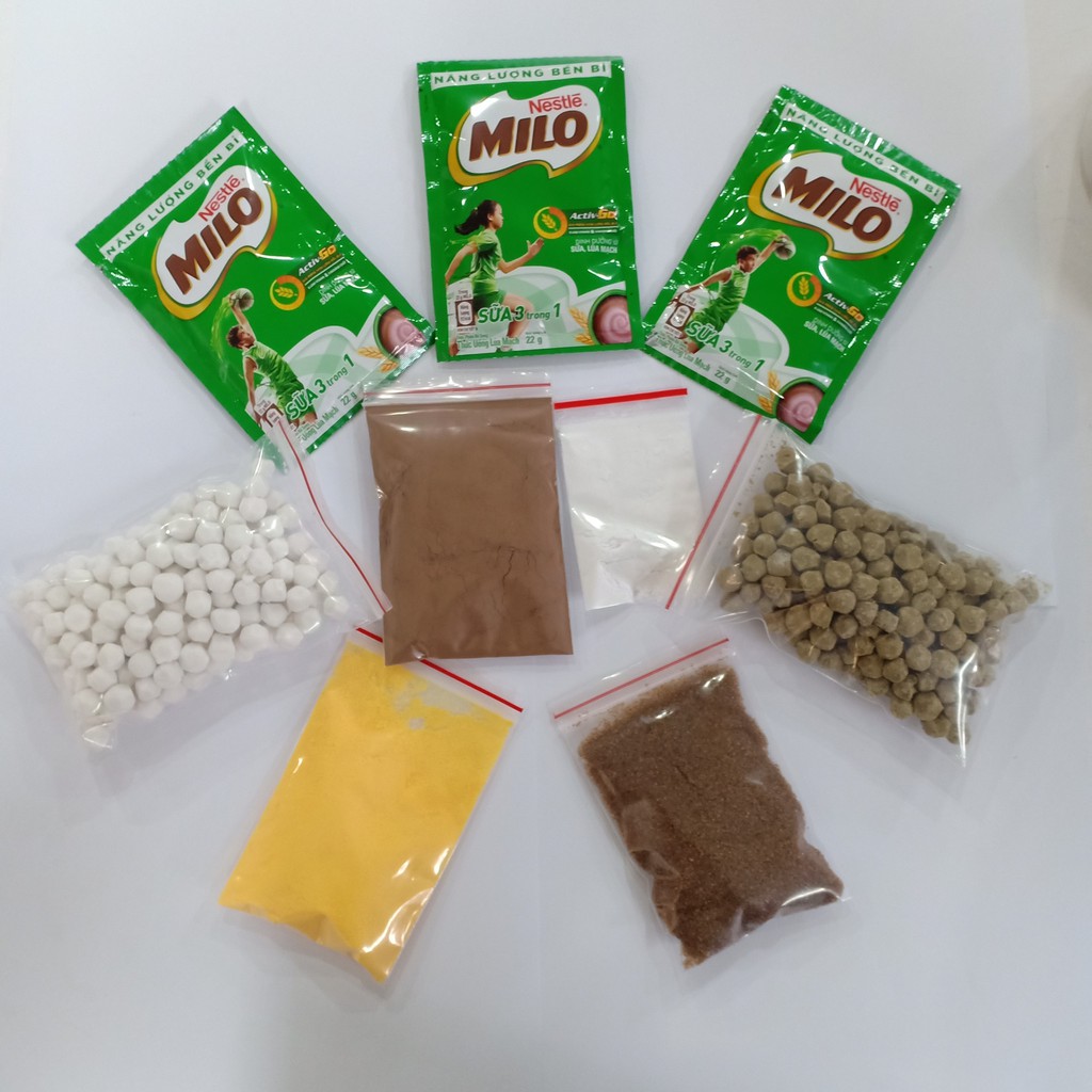 Set Milo Dầm Trân Châu Pudding Siêu Ngon