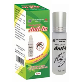 Combo 3 Chai lăn đuổi muỗi Anti-In 12ml