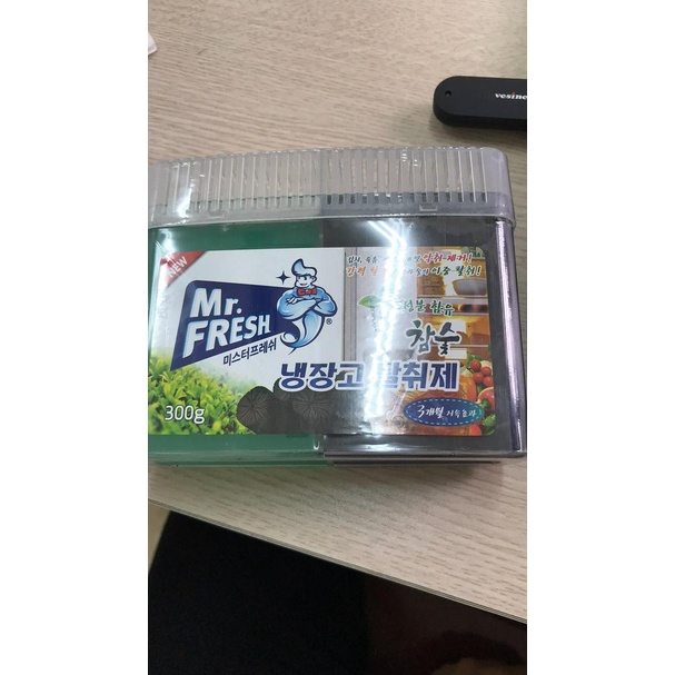 [HỘP TO 300g] Gel khử khuẩn khử mùi tủ lạnh than hoạt tính Mr Fresh - Korea 300g (Nhập khẩu và phân phối bởi Hando)