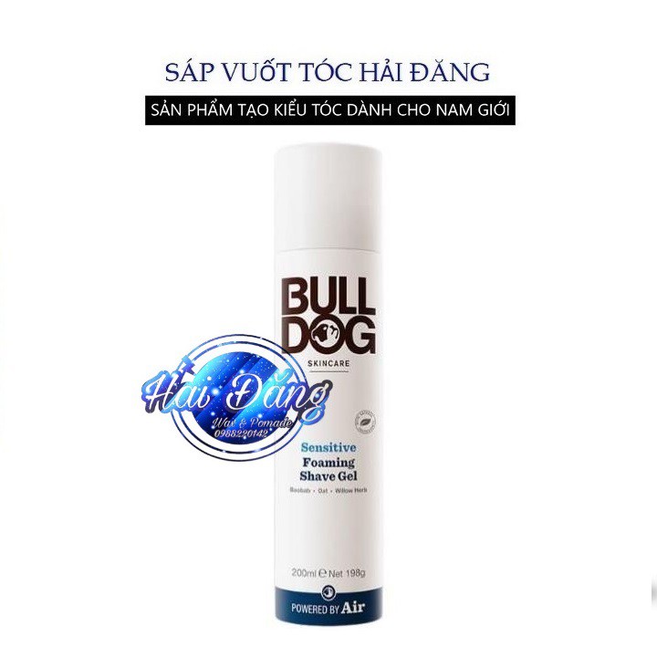 [ Chính Hãng UK ] Bọt cạo râu cho DA THƯỜNG và DA NHẠY CẢM Bulldog Original &amp; Sensitive Foaming Shave Gel - 200ml