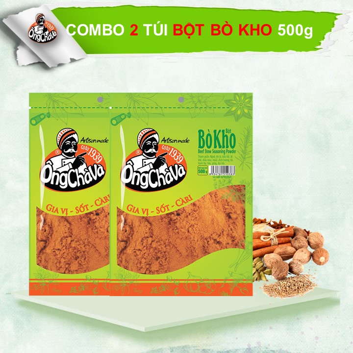 Bột Bò Kho Ông Chà Và (Combo 2 túi x 500g)