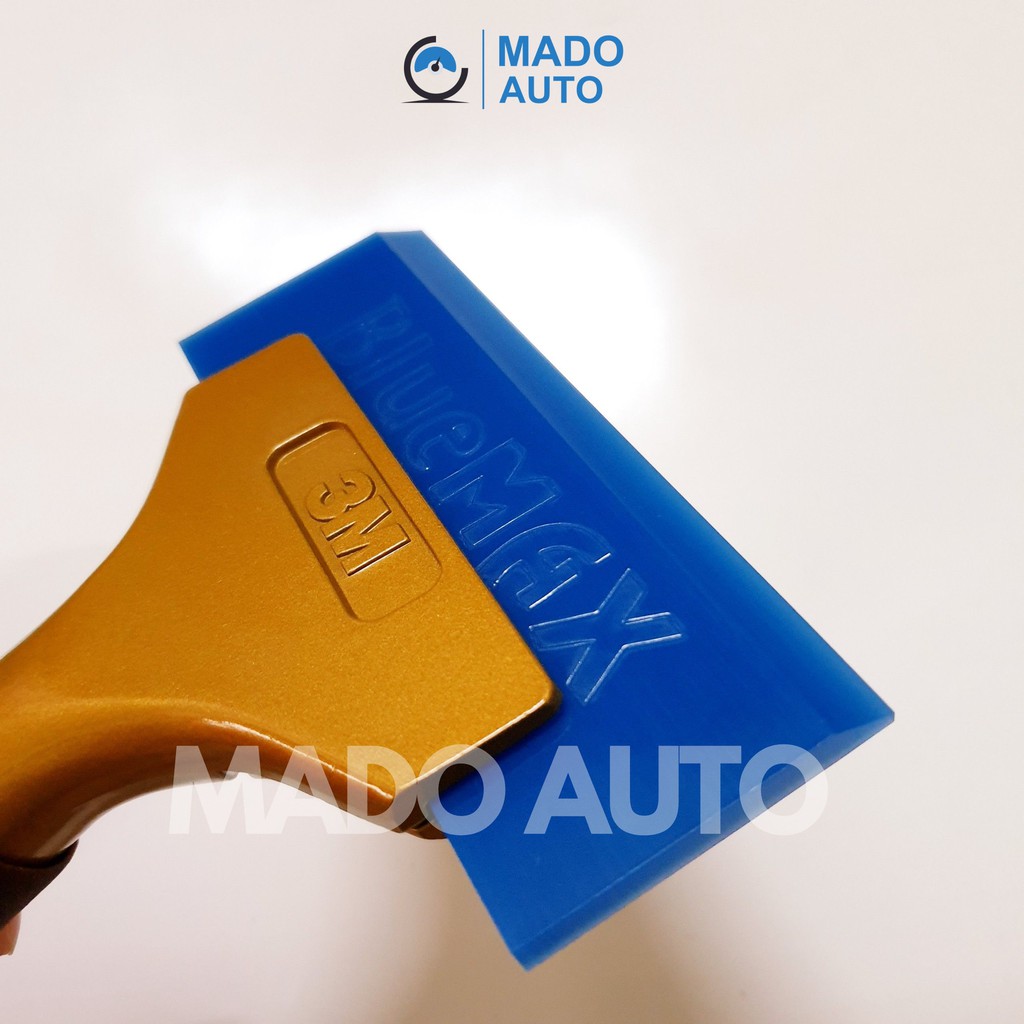 Gạt BLUEMAX tay kim loại dài màu VÀNG ĐỒNG dán Film cách nhiệt ô tô nhà kính MADO AUTO