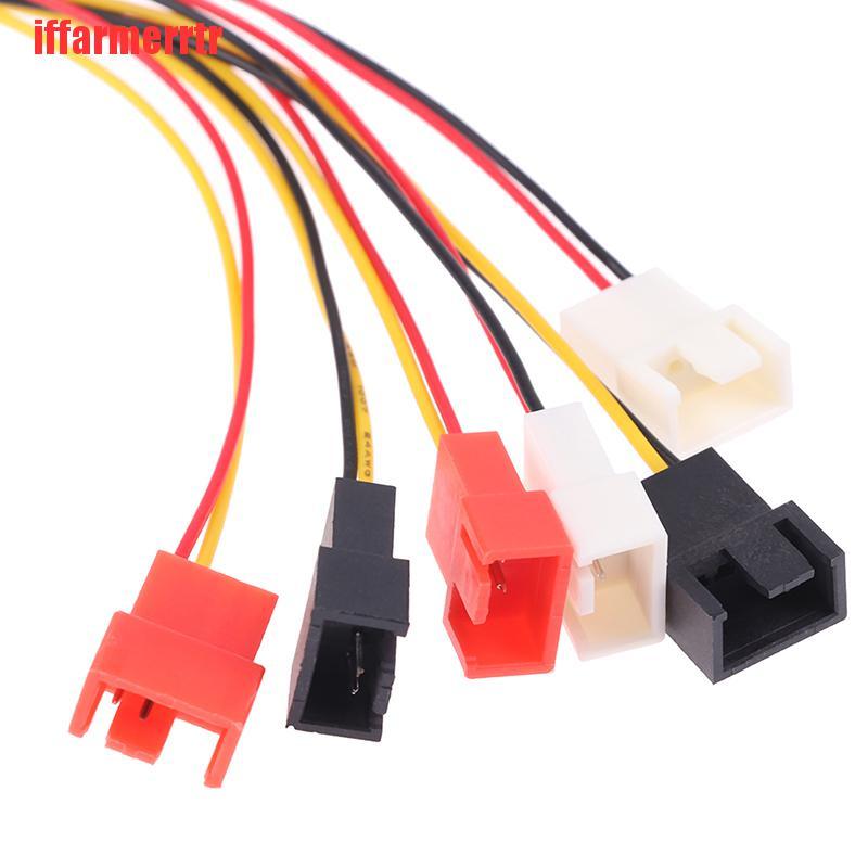 {iffarmerrtr}4Pin Molex to 3Pin Fan Power Cable Adapter Connector 12V 7V 5V Cooling Fan Cable LKZ