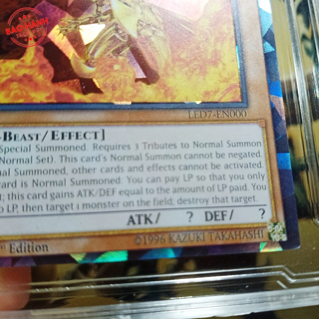 Yugioh Bài Yugi Muto lá The Winged Dragon Of Ra một trong Tam đại Thần Ai Cập Obelisk Ra Osiris 1458 D5 48