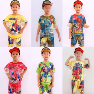 Bộ quần áo siêu nhân thun lạnh 3d