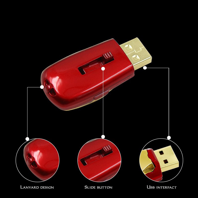 Usb 2.0 64gb 32gb 16gb 8gb Tạo Hình Iron Man