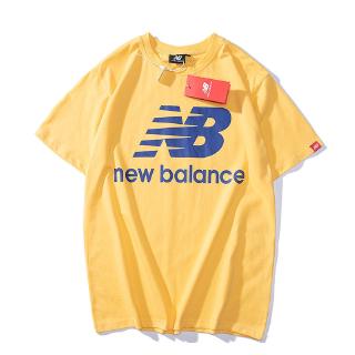 Áo thun cotton unisex NB New Balance dáng rộng thời trang