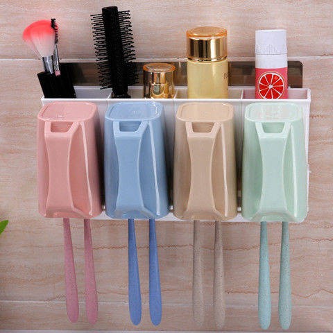 kệ lò vi sóngđời Giá để bàn chải đánh răng, giá không cần đục lỗ, treo tường