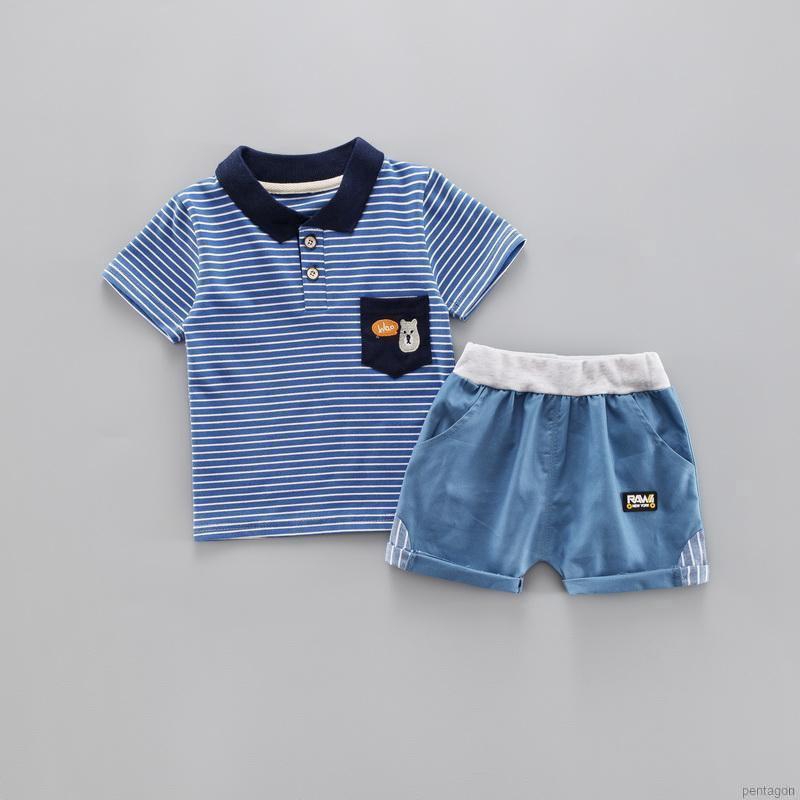 Set áo thun polo &amp; quần short cho bé trai