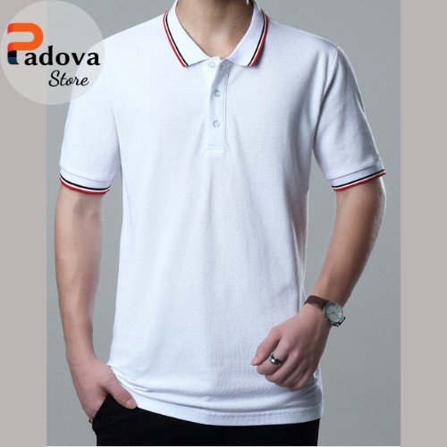 Áo thun nam trơn có cổ chất liệu vải cotton cá sấu, thiết kế đơn giản, mẫu mới năm 2021 PADOVA – PV 06 | BigBuy360 - bigbuy360.vn