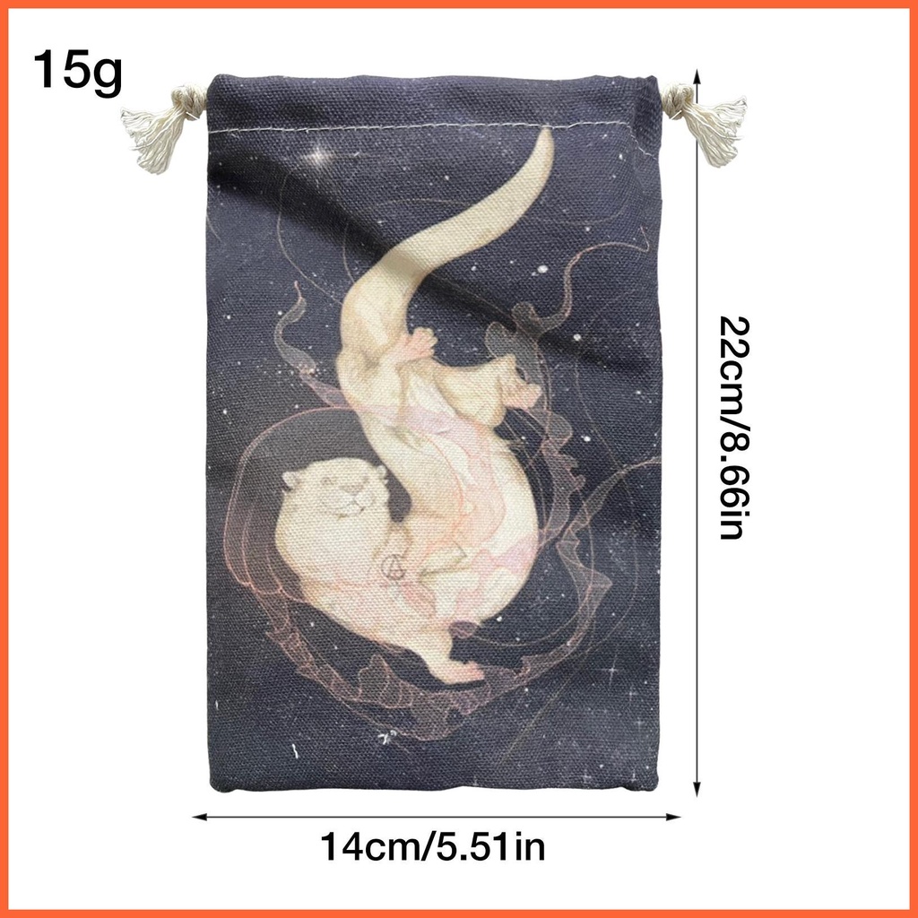 Túi Dây Rút Vải Lanh Đựng Thẻ Bài Tarot / Trang Sức / Quà Giáng Sinh