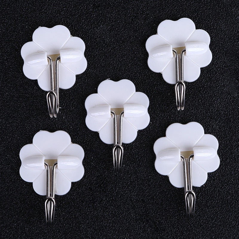 Set 10 móc treo đồ hình cỏ 4 lá có thể xoay 180 độ