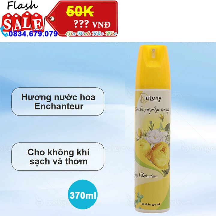 Nước hoa xịt phòng cao cấp Catchy - Chai 370ml