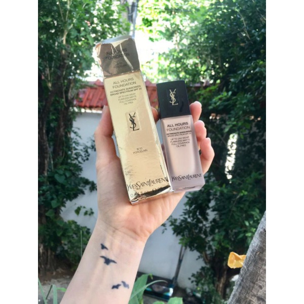 Kem nền kiềm dầu che phủ cao YSL All Hours Liquid Foundation unbox