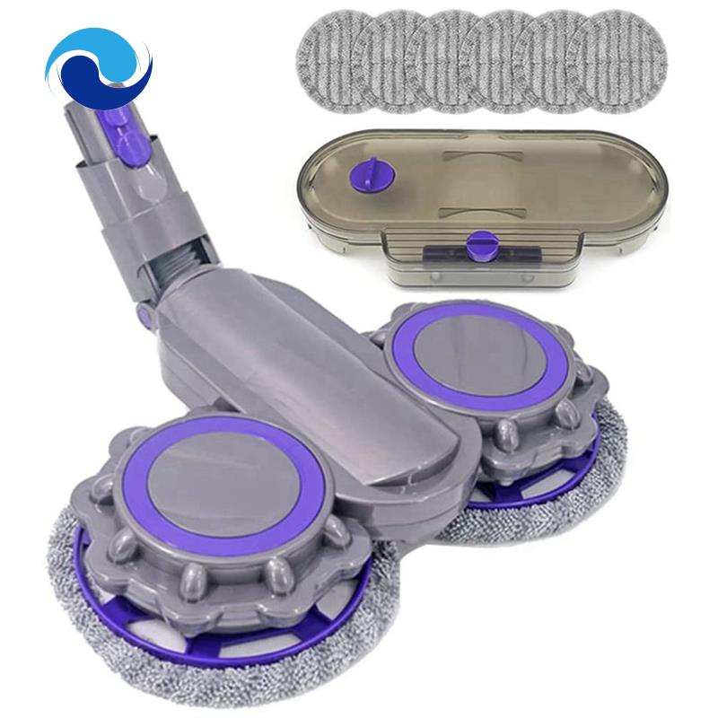 Đầu Lau Nhà Cho Máy Hút Bụi Dyson V12 Slim, V10 Slim + Thùng Nước + 6 Khăn Lau