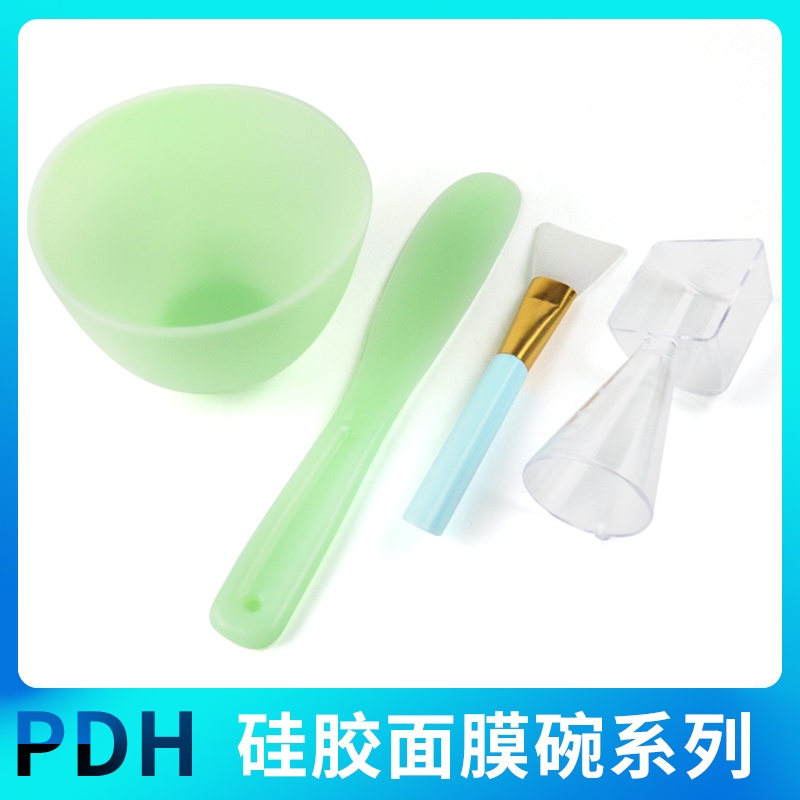 Bộ Dụng Cụ Pha Trộn Mặt Nạ Bùn 2 Món Bằng Silicon Mềm Chăm Sóc Da Mặt Tiện Dụng
