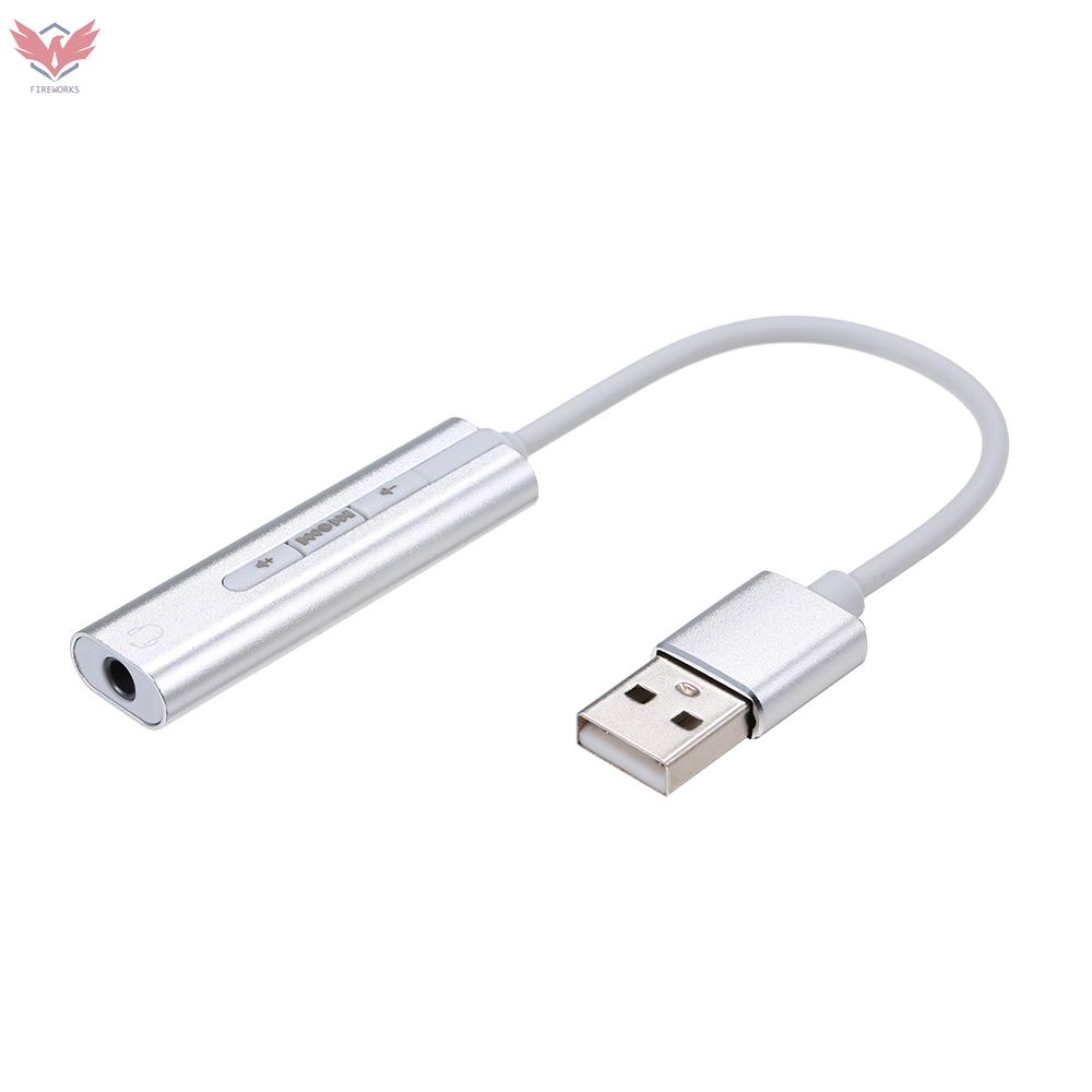 Usb Chuyển Đổi Âm Thanh Hi-Fi 7.1 Giắc Cắm 3.5mm Chuyên Dụng Cho Laptop Pc