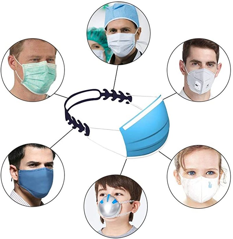 Đai đeo khẩu trang silicone 4 lớp chống trượt có thể điều chỉnh tiện dụng