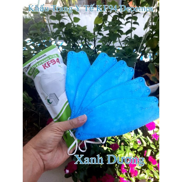 Khẩu trang KF94 Decomex,  4 lớp CN Hàn Quốc, kháng khuẩn, lọc bụi mịn