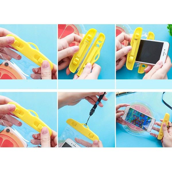 Túi đựng điện thoại chống nước iphone, samsung ... thoải mái đi tắm biển đi bơi có dây đeo cổ