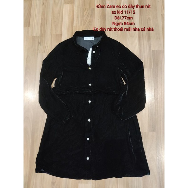 Đầm sơ mi Zara auth dưới 48kg vừa