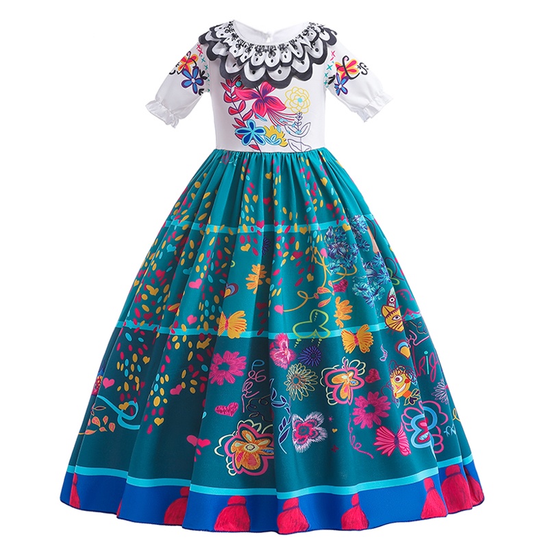 Đầm MQATZ cosplay unicorn vestidos biểu diễn trường học cho bé gái 2-10 tuổi