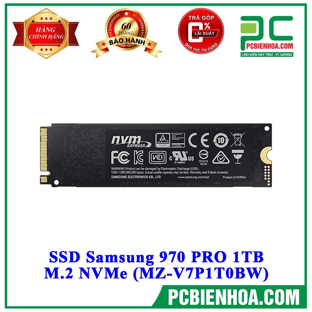 Ổ cứng SSD SAMSUNG 970 PRO 1TB M.2 NVME (MZ-V7P1T0BW)