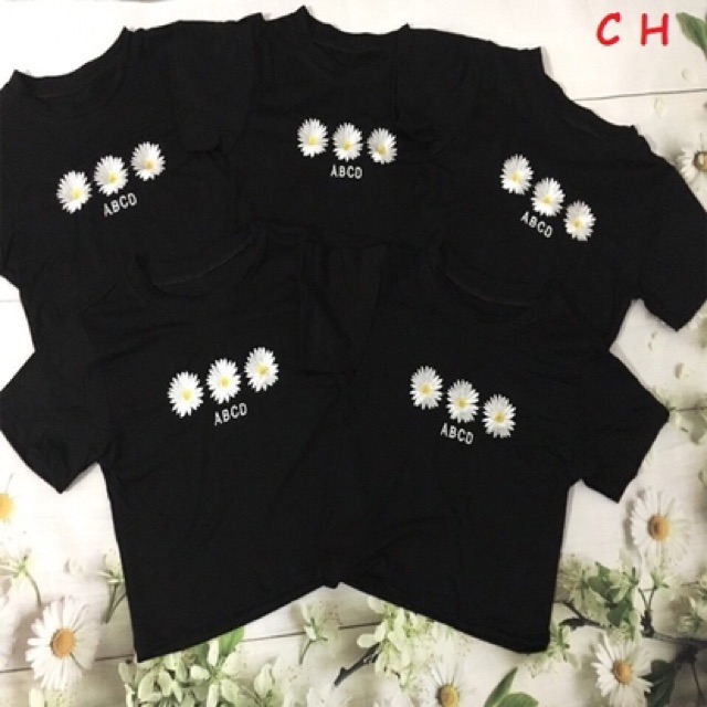 Áo crt hoa cúc ABCD chất bozip COU543
