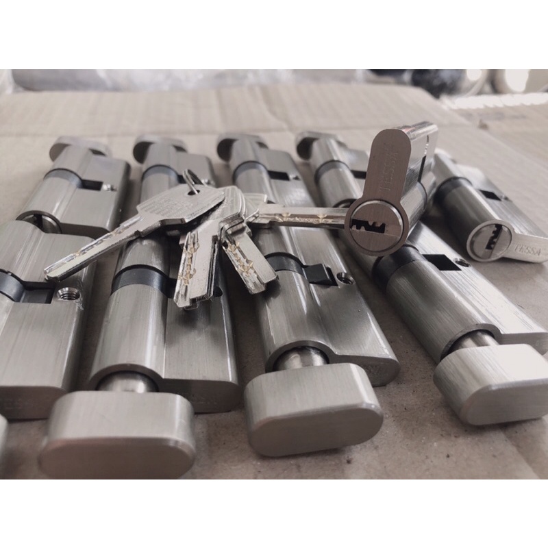 Ruột khoá tay gạt TESSA ( combo 5 ruột khoá tay gạt dùng chung 1 chìa chủ , 32x70 , loại 1 đầu chìa )