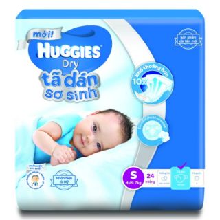 Tã dán sơ sinh Huggies S24 (4kg-8kg) 24 miếng