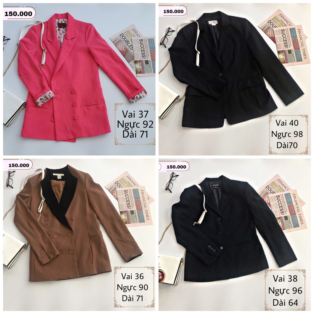 Vest, blazer nữ [2hand] đồng giá 150k | BigBuy360 - bigbuy360.vn