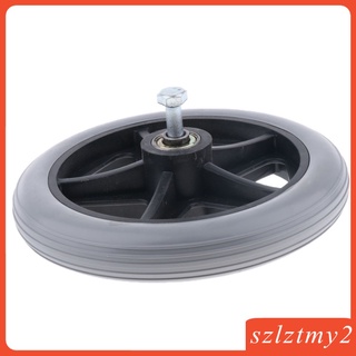 200mm Bánh xe lăn cao su màu xám hạng nặng Thay thế bánh trước