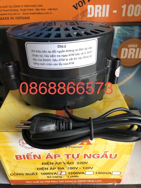 Biến áp đổi nguồn LiOA 1000VA tự ngẫu 220v sang 100v 120v