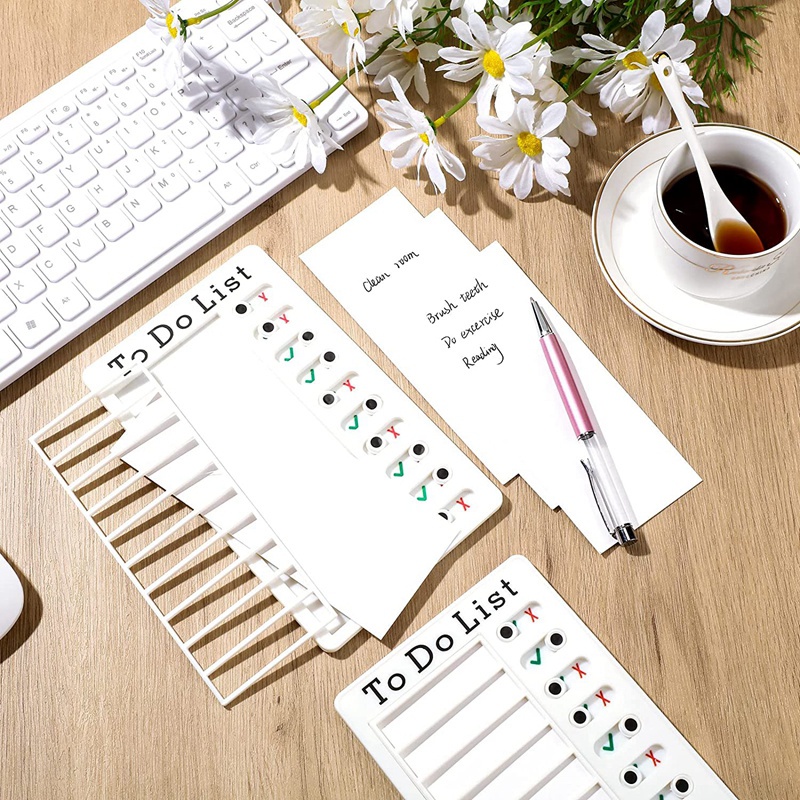 Set 6 Bảng Nhựa Có Thể Tháo Rời Kèm 12 Thẻ Ghi Chú Cho Bé