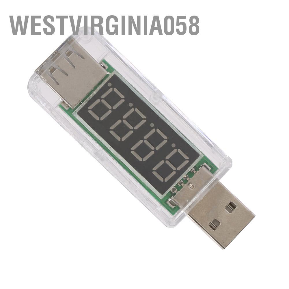 Hàng Hot  Bộ kiểm tra bộ sạc USB Màn hình điện áp / ampe kế  Westvirginia058