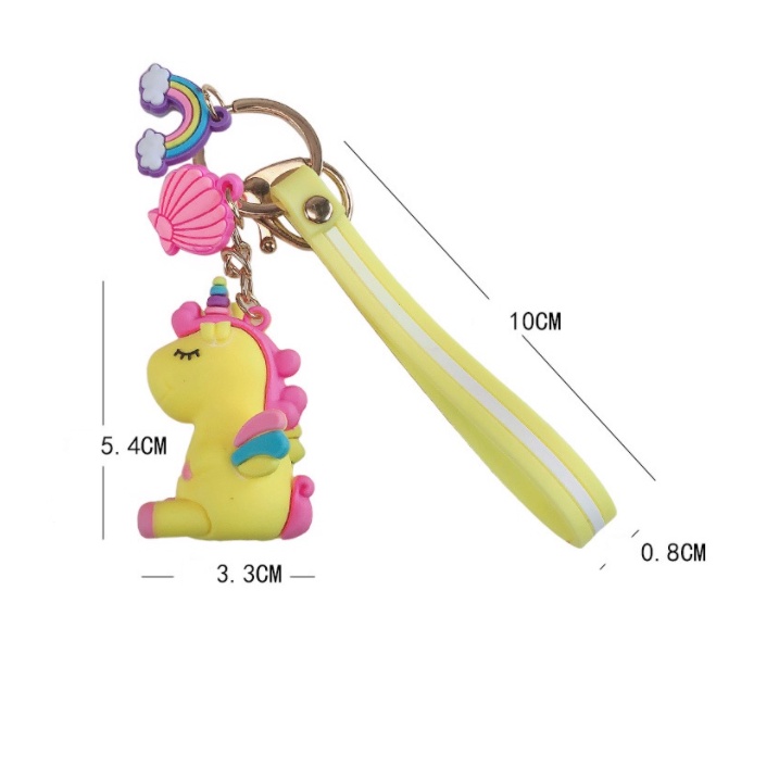 Móc Khóa Kỳ Lân Unicorn Ngựa Một Sừng, Móc Khóa Lucky Siêu Dễ Thương, Đồ Cắt Móng Chân Cún Nhiều Mẫu Mã - Màu Ngẫu Nhiên