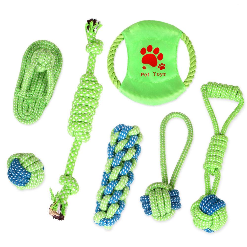 SUSANS Đồ Chơi GặM HìNh Quả BóNg Cotton MàU Xanh Lá Cho Thú Cưng