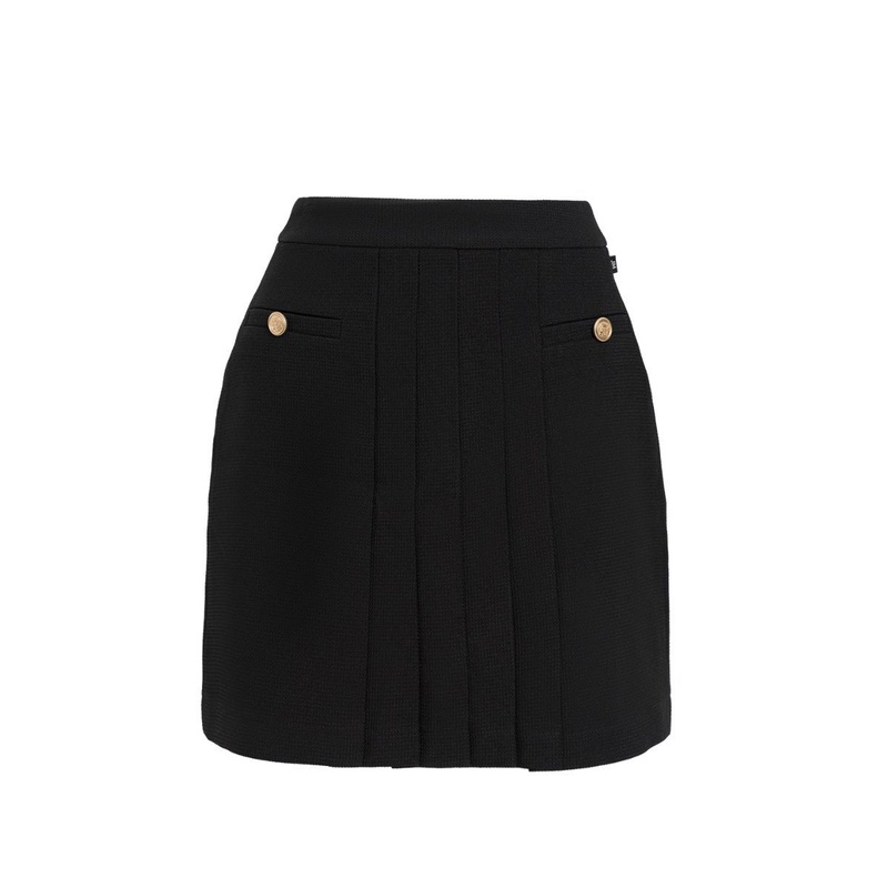 Chân váy JM Dress Desgin ngắn xếp li thân trước 4S08.2207TW