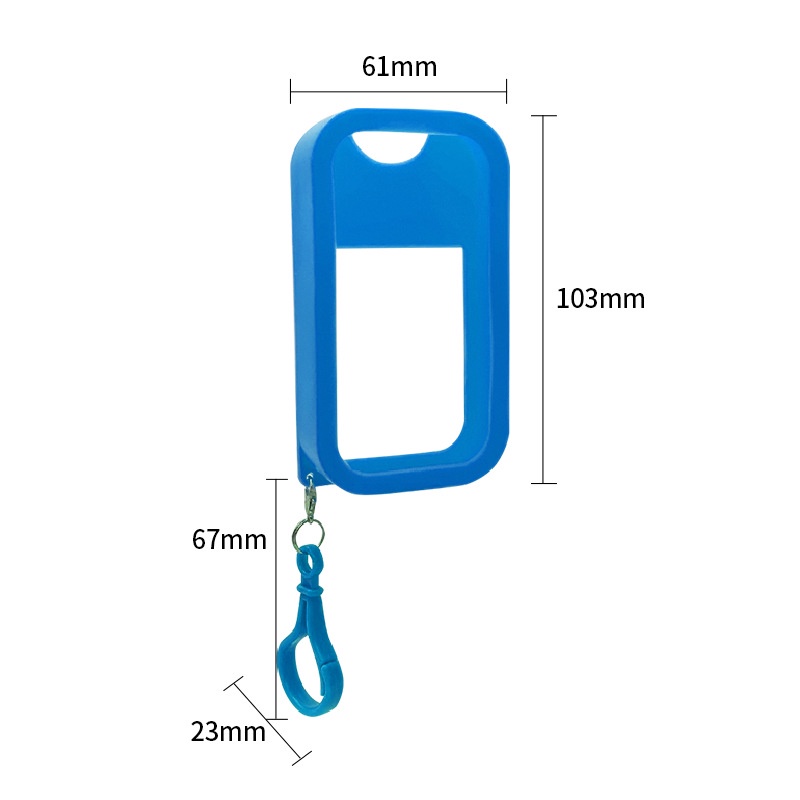 [Phễu miễn phí] Bình Nhựa Đựng Mỹ Phẩm Dạng Xịt Dung Tích 45ML Tiện Dụng hoa theo khi đi du lịch  + Vỏ Silicon + Phễu + Móc Khóa Tiện Dụng