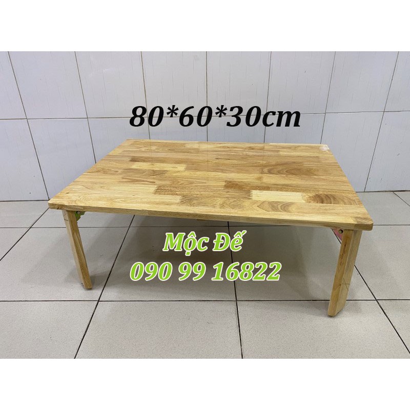 Bàn Làm Việc 100x50cm Ngồi Bệt Gỗ Cao Su Cao Cấp Hàng Loại 1 Chống Thấm Nước