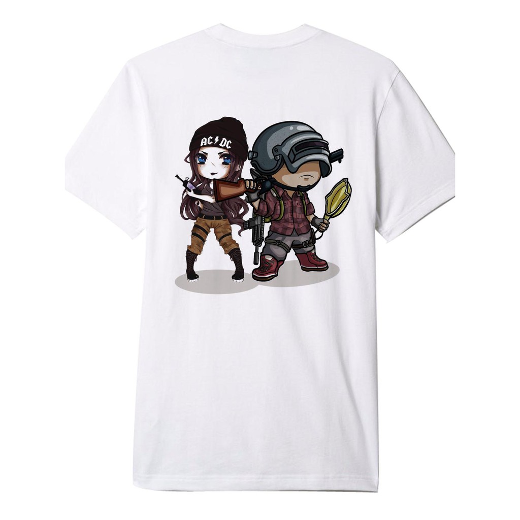 ÁO THUN NAM NỮ AT2378 PUBG GAME AC DC THỜI TRANG AOMI unisex PHONG CÁCH CÁ TÍNH ĐẸP