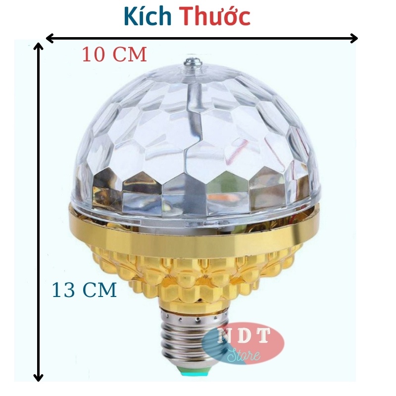 Đèn Led Xoay 7 Màu Đèn Led Quán Bar Tự Xoay  Nhiều Hiệu Ứng Tia Chớp Nhấp Nháy Theo Tiếng Nhạc Đổi Màu An Toàn