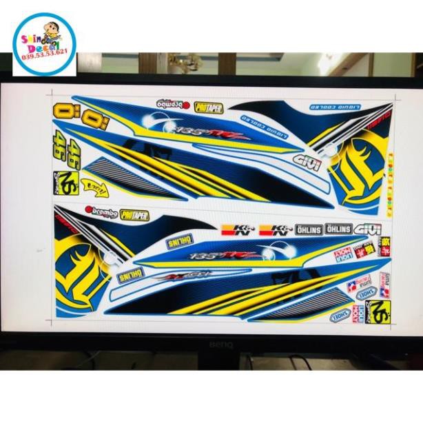 Tem rời ex 135 2011 Lc trắng xanh