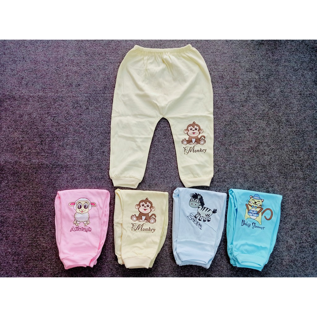 Bộ quần áo ss cài vai dài tay cho bé NB-12m cotton Thái