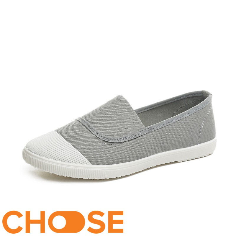 Giày Nữ Choose Vải Slipon Gía Rẻ Sinh Viên Thời Trang Dạo Phố GK1K1